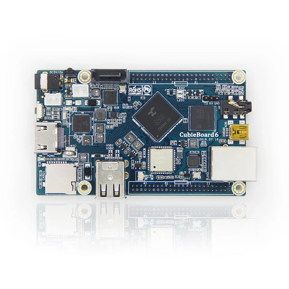 Cubieboard6 ׼ SOC S500 ARM Cortex-A9  ھ 2G LP DDR3 8G eMMC  /ȵ̵// ҽ