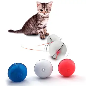 

Cat Toy Ball,Battery 360 Degree Smart Self Rolling Interactive Pet Toy, Built-in Spinning LED Light for Cat Chasing Play