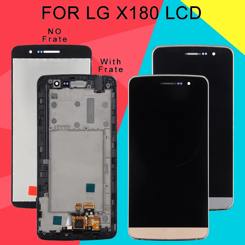 

Dinamico 5.5inch X190 Lcd For LG Zone Ray Lcd With Touch Screen Digitizer Assembly X180 Display With Frame Free Shipping+Tools