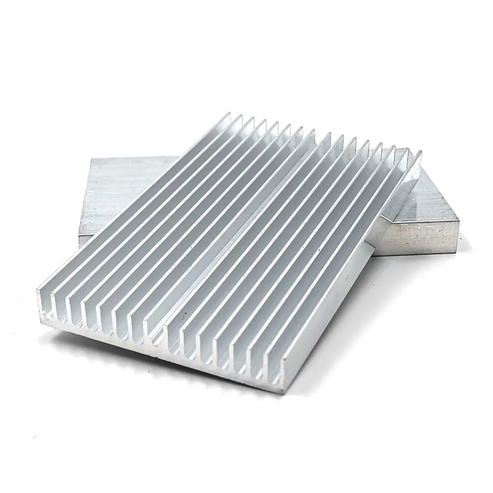 2PCS 100x60x10mm Rectangle Heat Sink 100mm Cooling Aluminum Board Radiator Heatsink Plate for COB LED Light Lamp Lighting 50W
