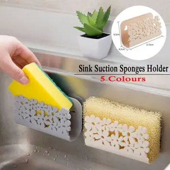 

Sponge Holder Rack Sink Caddy Home Kitchen Organizer Storage Tool Hanger Basket Kitchen Bathroom Sink Holder