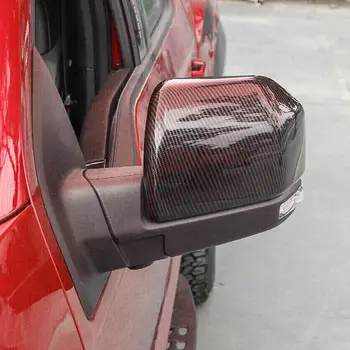 

ABS Carbon Fiber Grain Side Mirror Cover Trim For Ford F150 2015-2019 Raptor