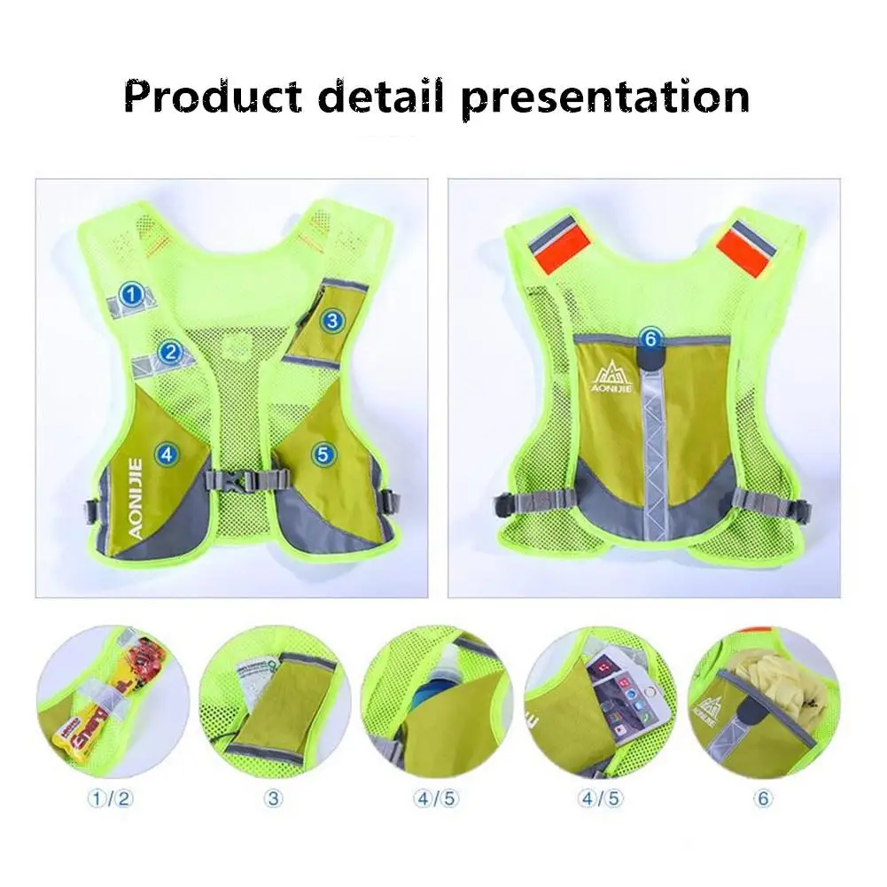 HobbyLane Outdoor Adjustable Safety Protection High Visibility Reflective Vest Gear Stripe Jacket Night Run Cycling Vest Hot