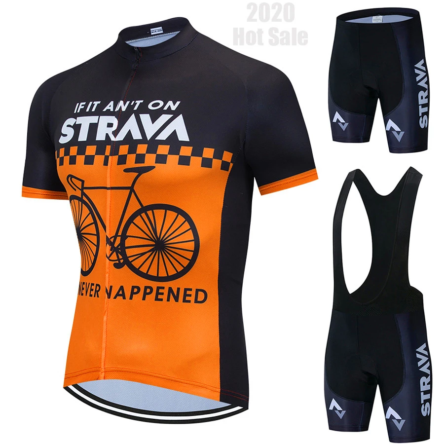 Одежда для велоспорта STRAVA Pro Мужской комплект велосипедная одежда дышащая с