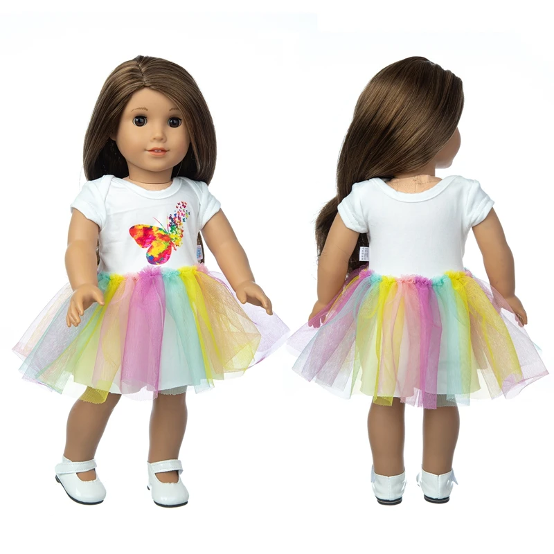 

2020 New Colored veil Fit for American Girl Doll Clothes 18-inch Doll , Christmas Girl Gift(only sell clothes)