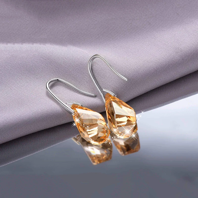 BAFFIN Модный золотой спираль кулон Висячие серьги кристаллы от Swarovski для женщин вечерние индийские ювелирные изделия подарок друзьям