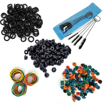 

Professional Tattoo Accessories Tattoo Supplies Rubber + O-Rings A-bar Grommet Nipple Bands Machine Cleaning Brush Free Shipping