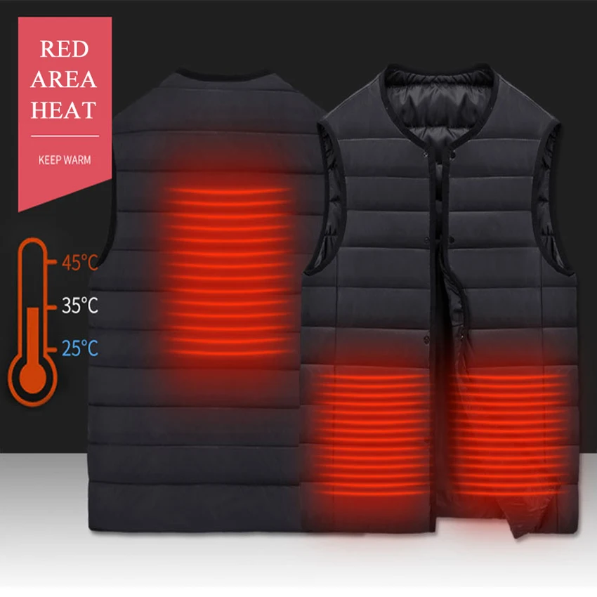 Mountainskin, мужской жилет для походов с USB подогревом, зимняя куртка для спорта на открытом воздухе, термальная ветровка, графеновая электрическая Мужская теплая куртка VA667