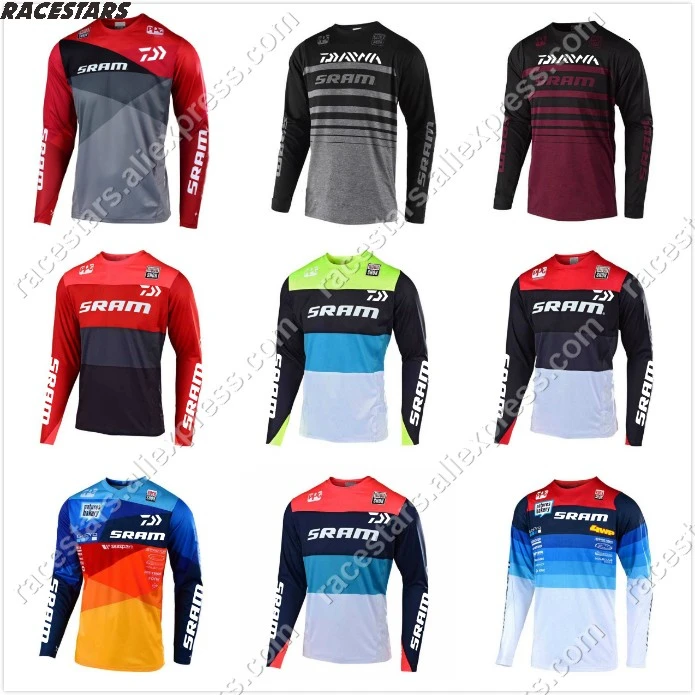 Мотоцикл Джерси Майо Ciclismo MTB Джерси DH MX велосипед Велоспорт велосипед Горные fit STEAMLINE SRAM Джерси быстросохнущая гладкая