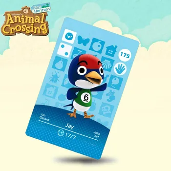 

175 Jay Animal Crossing Card Amiibo Cards Work for Switch NS 3DS Games