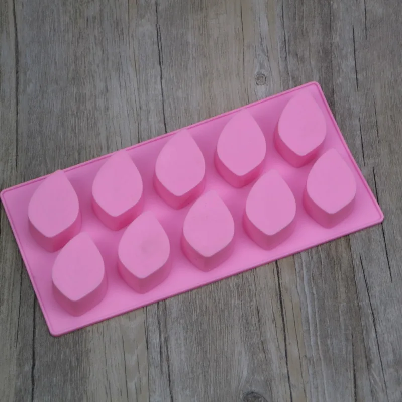 

DIY Baking Tool for Hand-made Soap Mould Jelly Pudding Mould of Silica Gel 10 Continuous Stereo Leaf Cake Mould
