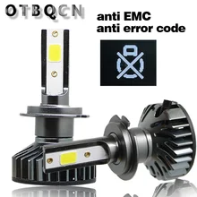 OTBQCN мини автомобиль светодиодные лампы для Авто Canbus H7 H4 светодиодный 3000K 4300K 6500K 8000K H1 H11 H8 9005 9006 H3 налобный фонарь светодиодный лампы Авто Противотуманные фары 12V