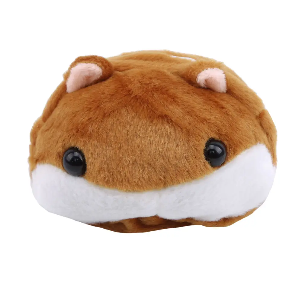 Kawaii кошельки для хранения денег для девочек женские мини милые размеры Хомяк Сумка через плечо портмоне японский стиль плюшевая сумка для мелочи - Цвет: Brown (no chain)