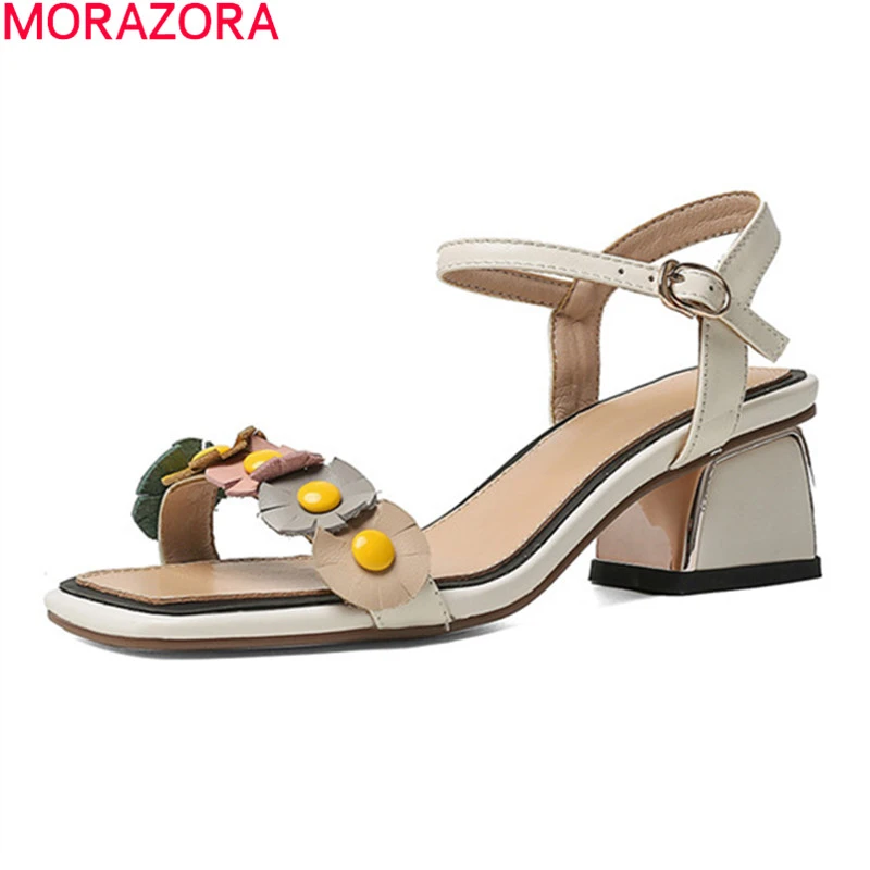 heels with flowers on top