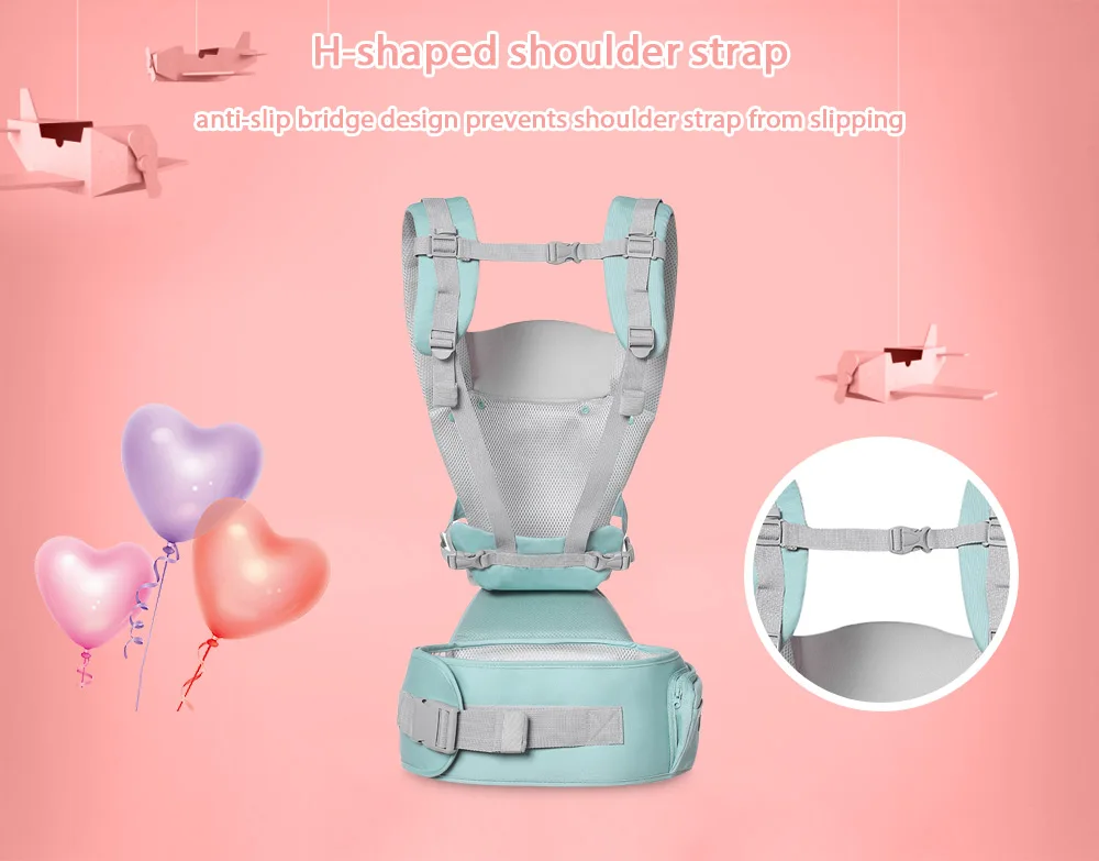 Bethbear Beth медведь 3 в 1 Hipseat эргономичный Baby Carrier 0-36 месяцев пряжкой удобные детские сетки Обёрточная бумага для слинг-рюкзак