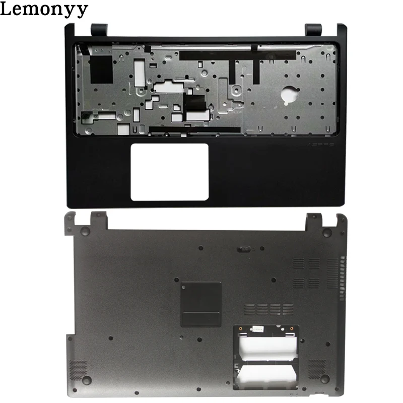Чехол для ACER Aspire V5-531 V5-531G V5-571 V5-571G и Упор для рук, не сенсорный ободок клавиатуры/ноутбук Нижний Базовый чехол Крышка - Цвет: black C D shell