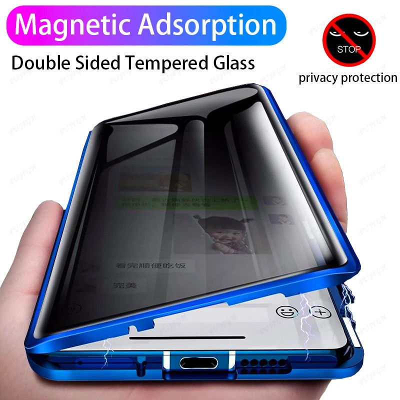 Магнитный чехол для Samsung Galaxy S21 Ultra S20 FE S10 S8 S9 Plus A51 A71 Note 20 10 9 8 с защитой от