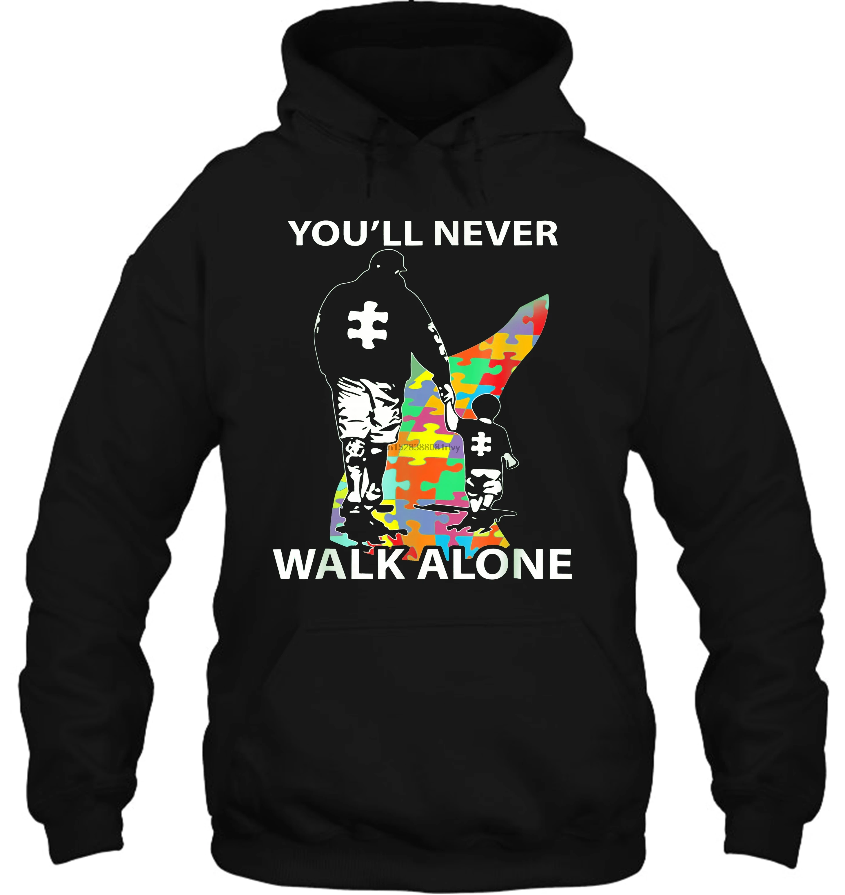 Мужская толстовка YouLl Never Walk Alone, рубашка с пазлами, новинка, модная одежда, Брендовая женская уличная одежда