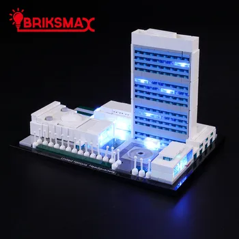 

BriksMax Led Light Kit For Architecture United Nations Headquarters Building Blocks Compatible With 21018 (NOT Include Model)