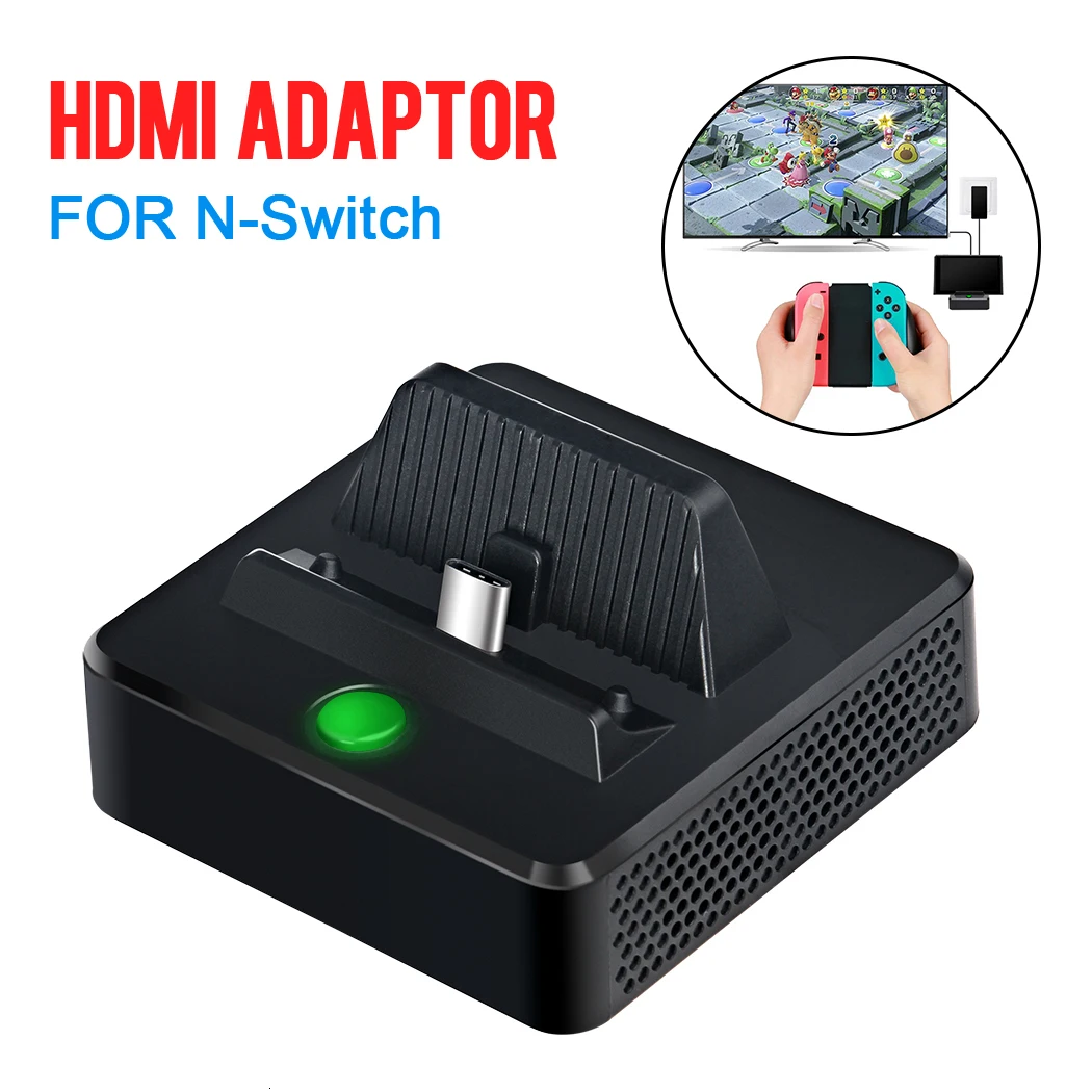 Портативный Тип-C HDMI адаптер для Nintend Переключатель HDMI видео Стыковочный модуль-преобразователь USB 3,0 Порты и разъёмы компактный Замена Подставка для зарядки док-станции