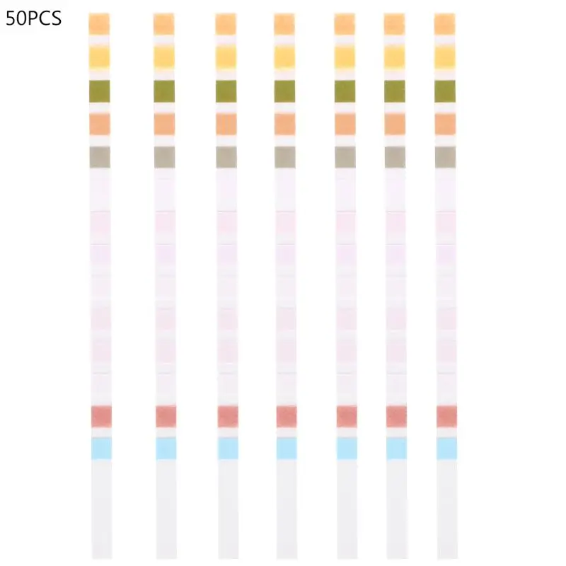 

50 Strips 14 in 1 Test Strips Swimming Pool Spa Reagent Strips for Water pH Chlorine Alkalinity Bromine Hardness