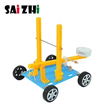

Saizhi Catapult Model Kit DIY Trebuchet Educational Science Assembly Building Toys for Children Physics Experiment Games