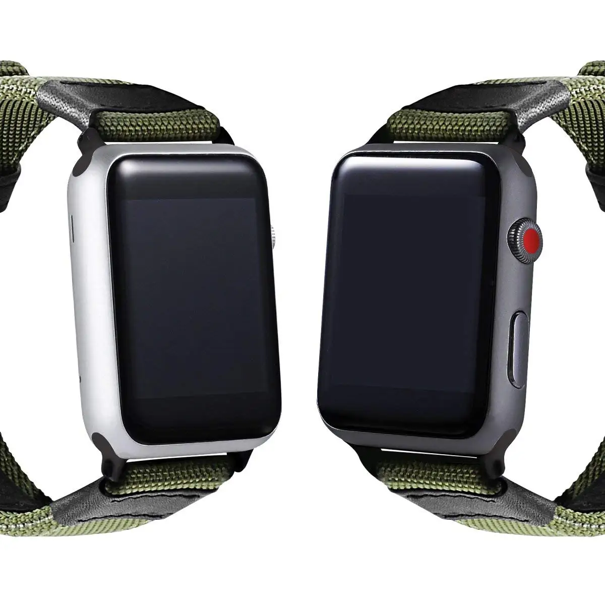 Ремешок нейлоновый из натуральной кожи для Apple Watch Band 42 мм 40 38 44 спортивный браслет