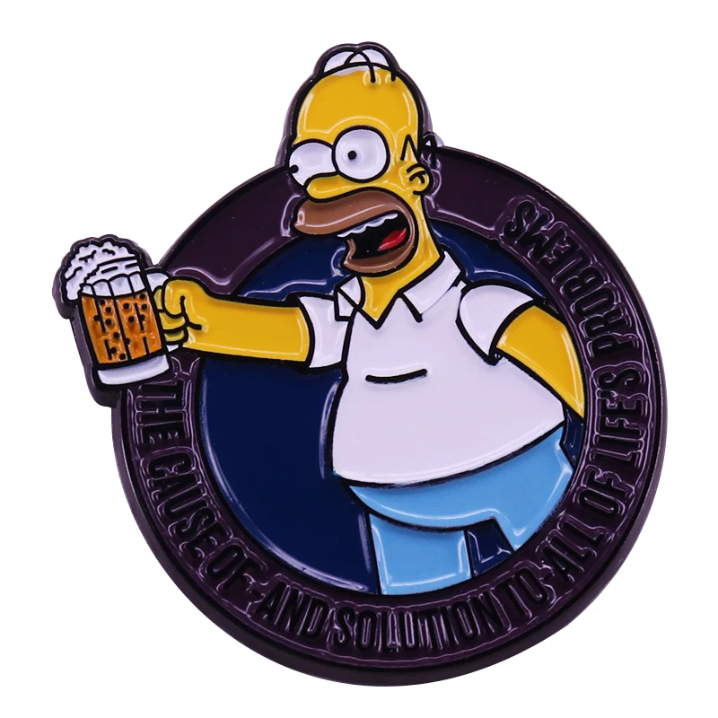 Пивная булавка Duff забавные ювелирные изделия популярный мультяшный Декор|Броши|