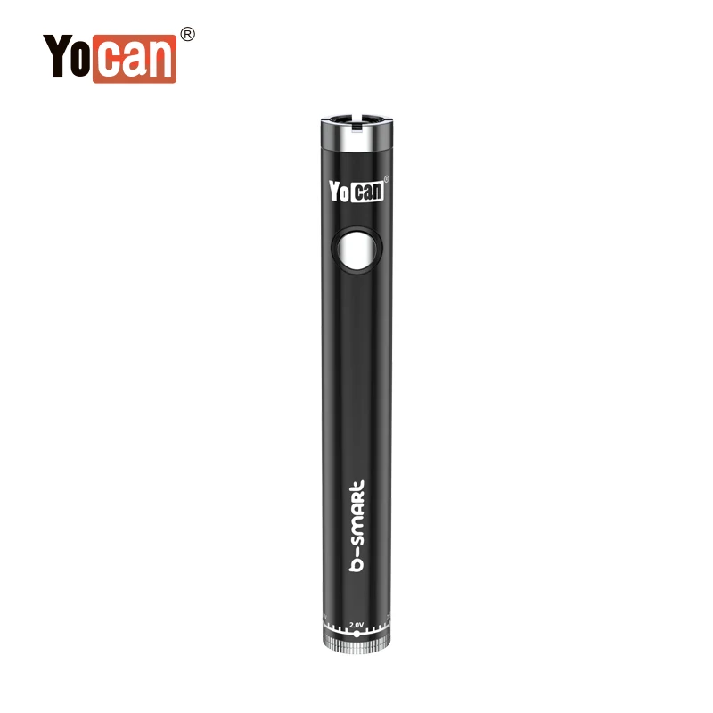 Современная электронная сигарета, YOCAN B smart электронная сигарета моды 320 мА/ч, подогреть Батарея Регулируемый Напряжение 510 вапорайзер с резьбой Батарея - Цвет: Black