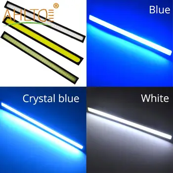 

1Pcs Car Led 12V DRL 17cm 14cm 2Row 1Row Led COB Driving Fog Lamp Double Daytime Running Lamp Auto Waterproof Update Bright Bulb