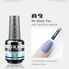 OXXI 15ml Base and Top Coat for Gel Polish Semi-permanent Varnish Rubber Top Coat y Base Coat Gellac uv led Permanent Enamel Lak 5