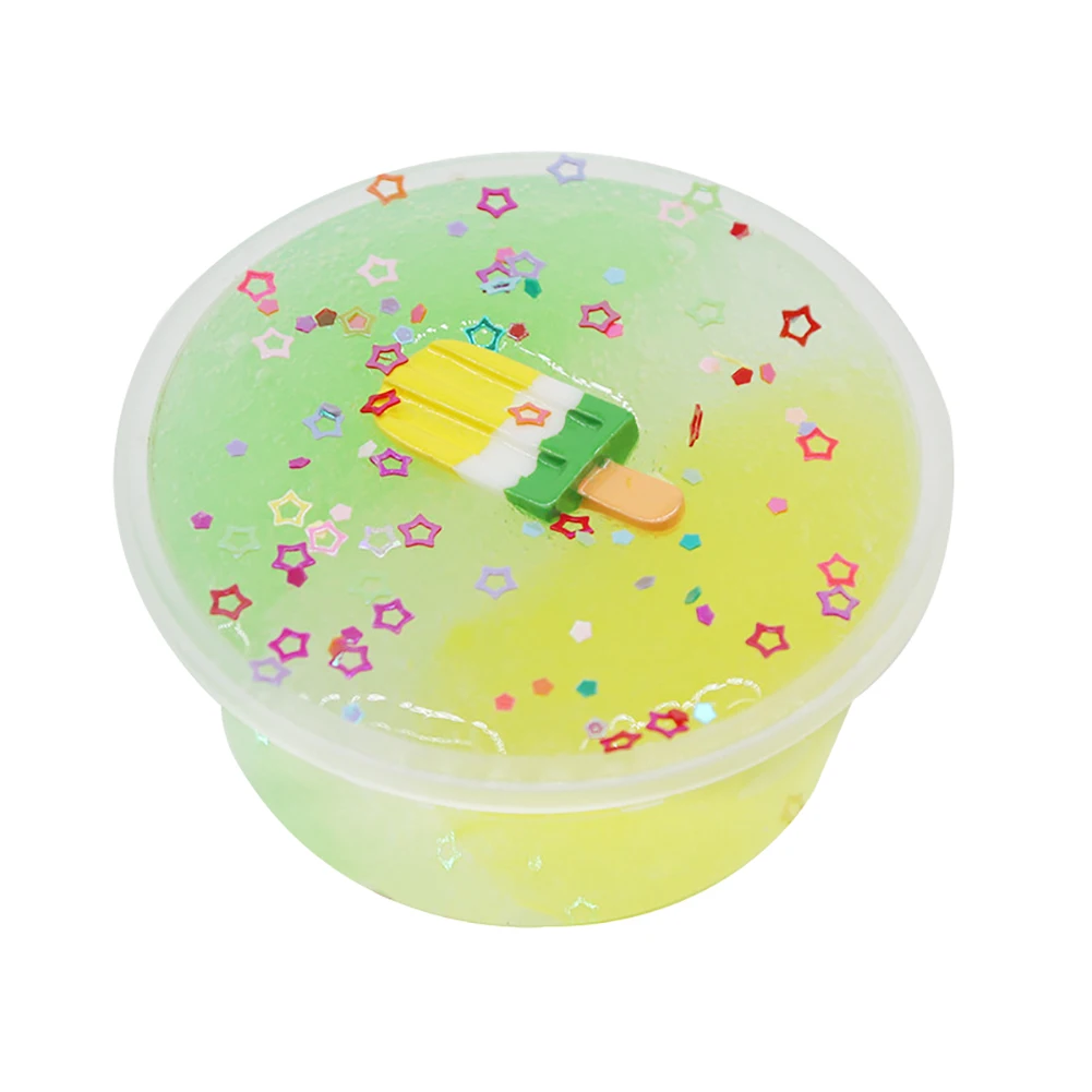 Смешивание цвета прозрачный кристалл Squishial мороженое слизи грязь DIY Игрушка снятие стресса отличный снятие стресса для взрослых и детей