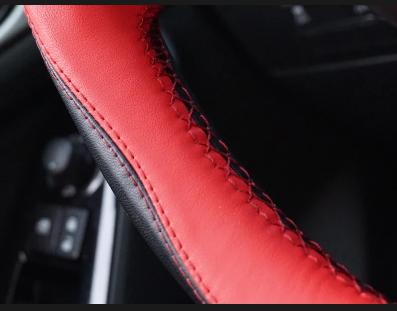 1 шт. для Mazda CX-5 CX5- натуральная яловая кожа спортивный чехол на руль автомобильные аксессуары