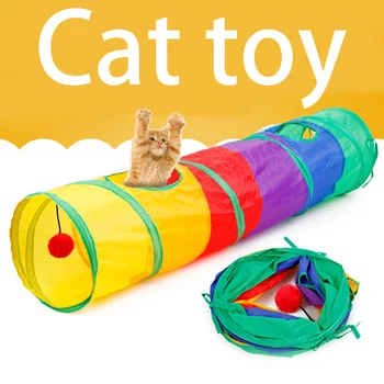 Collapsible Cat Tunnel Toy – Interactive Tube for Indoor & Outdoor Play 1