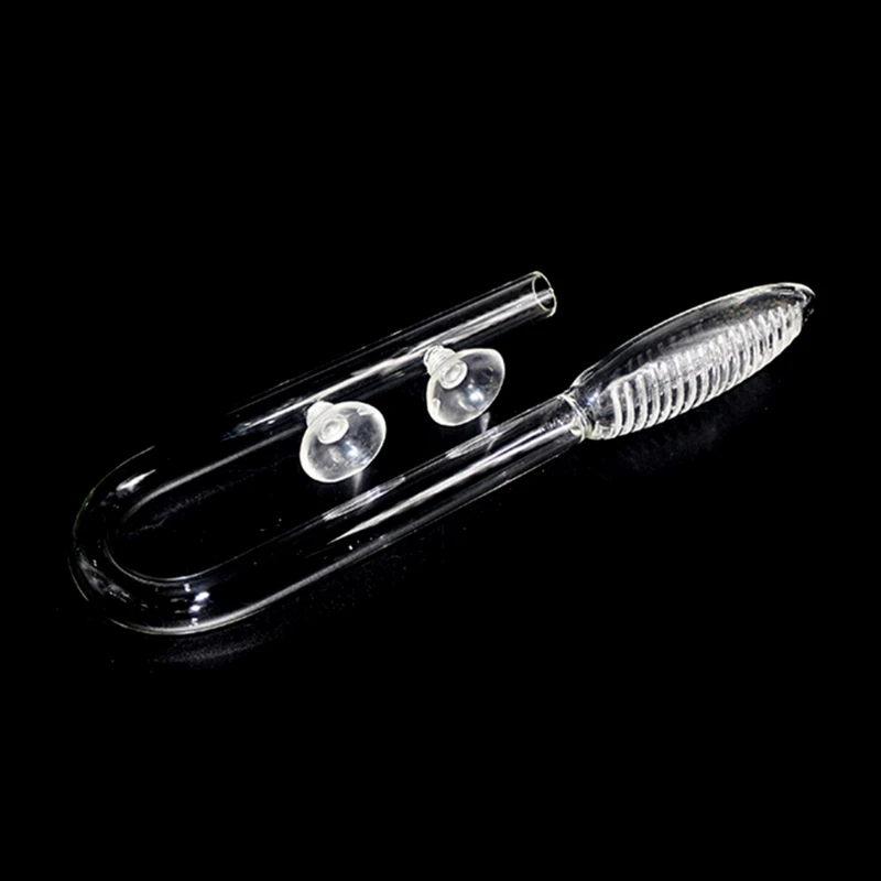 Aquarium Fish Tank Inlet Water Inflow Lily Pipe Filters 13mm / 17mm Transparent Glass with Suction Cups to Easy Adjust Location aquarium suction cup