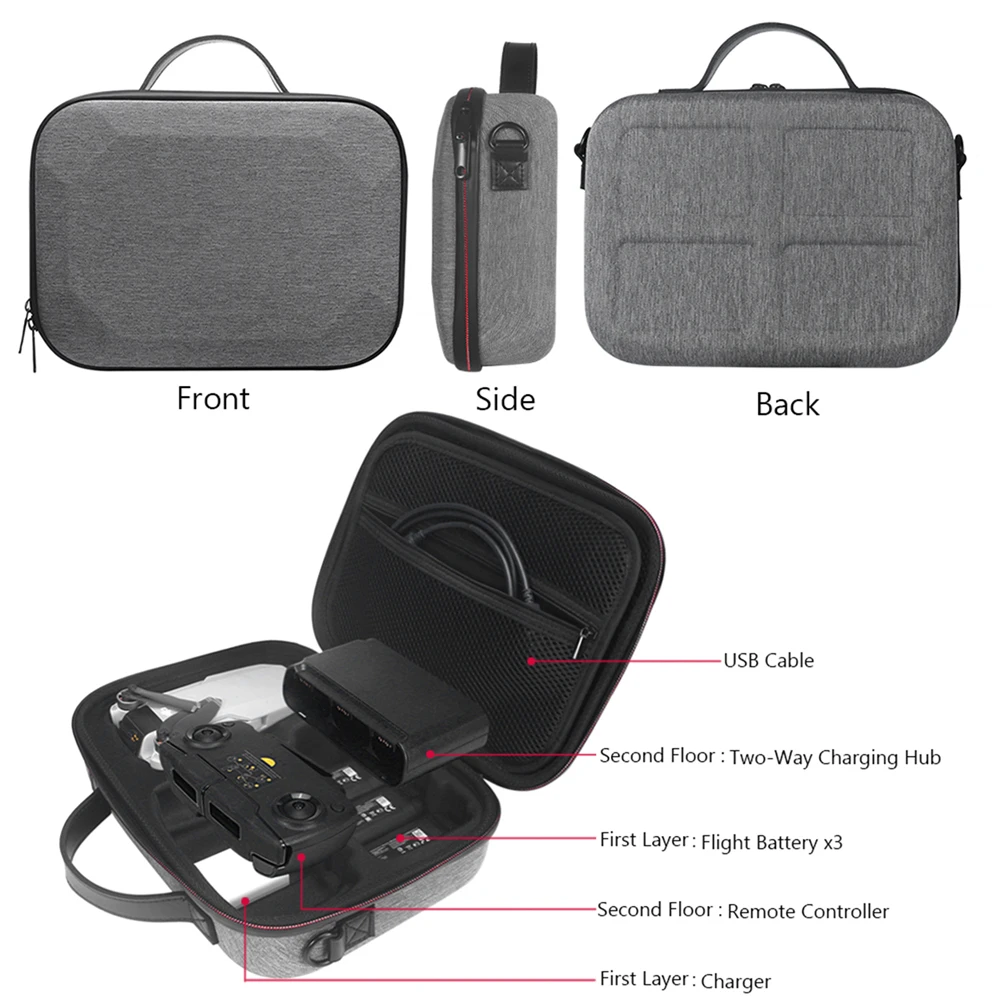 Buy Waterproof Portable Case for DJI Mavic Mini Drone Accessories Shockproof Protective Carrying Case Storage Bag