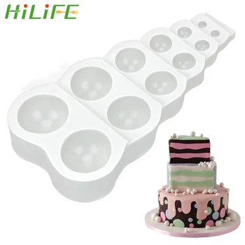 

HILIFE Silicone Cake Model Multi Size Pearl Ball Shape Mould Chocolate Fudge Mold Kitchen Bakeware DIY Baking Accessories
