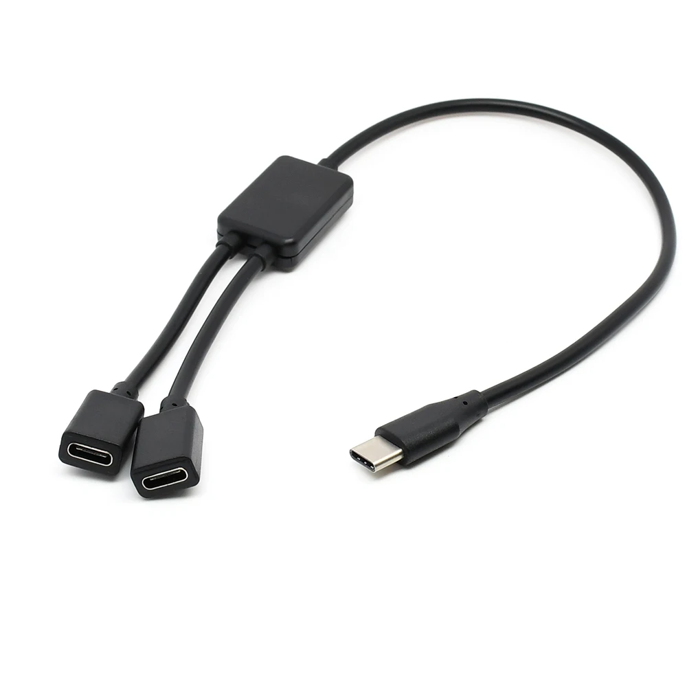 

USB-C Spliter cable Type-C male to Dual USB-C Female Hub Cable For Laptop PC & Mouse & Flash Disk