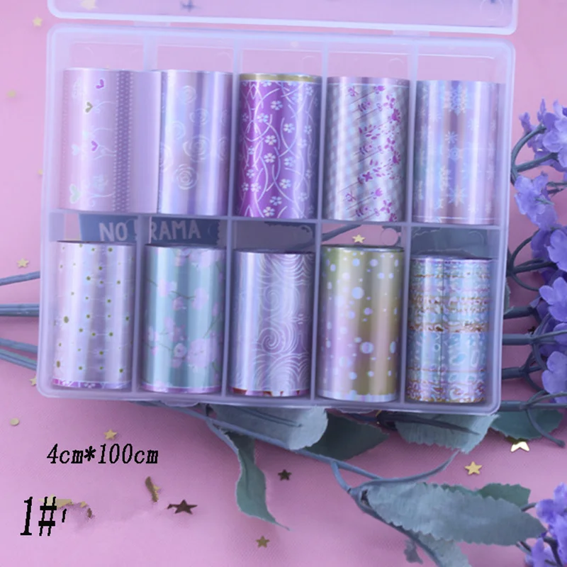 10pcs Leopard Series Water Decals Nail Stickers Nail Art Wrap Water Transfer Nails Stickers