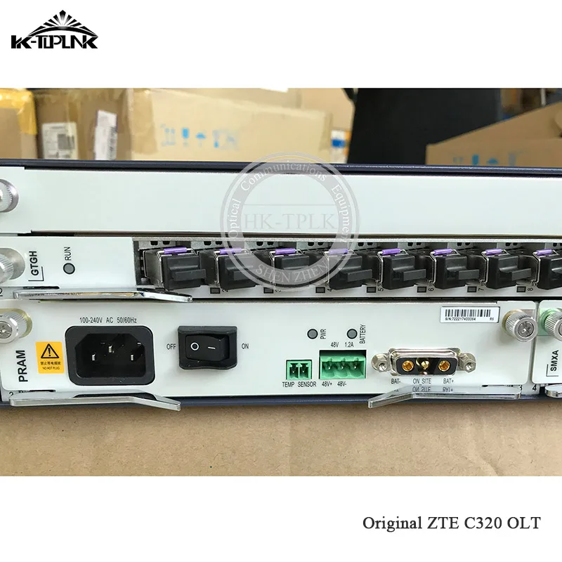 1g 16pon Zet C320 OLT GPON AC(220/110 V) источник питания с 1* 1GE SMXA/1+ 1* коляска+ 1*16 портов GTGH C+ карта