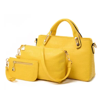 

2017 New Style Fashion Crocodile Pattern Different Size Bags Three-piece Set Crossbody Bag