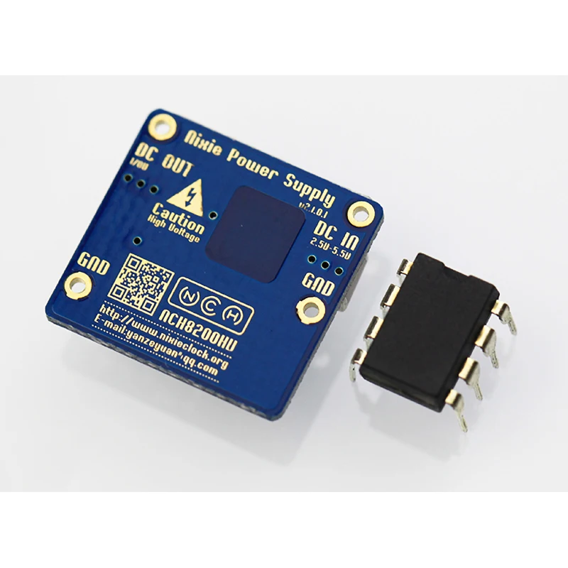 NCH8200HV High Voltage Boost Module Board DC Power Glow Tube Clock for Nixie Tubes Support Lithium Battery 5V USB Input