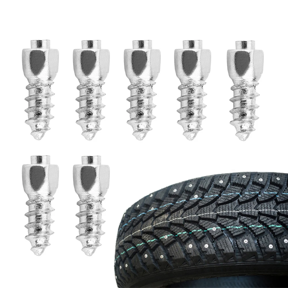 50PCS Car Tire Studs Anti-Slip Screws Nails Auto Motorcycle Truck Off-road Tyre Anti-ice Spikes Snow Sole Cleats | Строительство и
