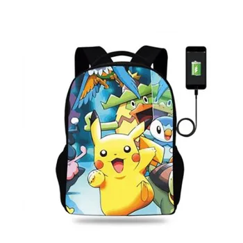 

Newest Pokemon Printed School Backpacks Pikachu Schoolbag Preschool Backpack Kindergarten School Bag Pokemon Go Child's Bagpack