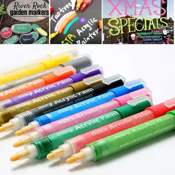 

Graffiti Paint Marker Permanent Creative Crystal Shell Waterproof Student Writing Tire Metal Paint Ink Signature Pen School