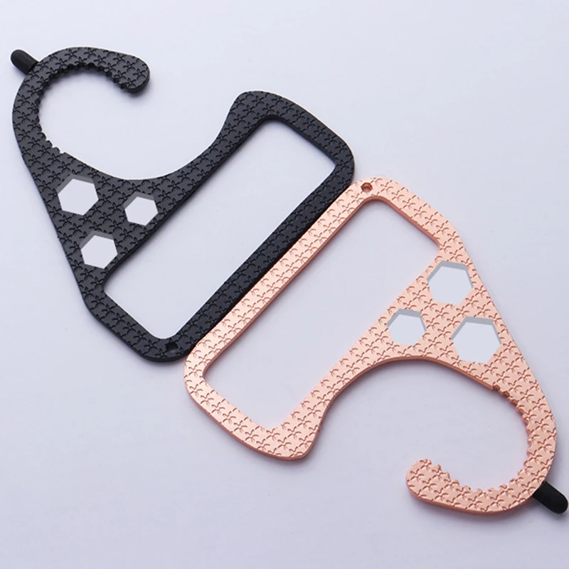 Бесконтактный анти пандемия изоляции двери открытый автобус метро перила тянуть