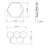 Hexagon LED Lighting Wall Lamp Touch Swith Splicable DIY Night Light Smart Home Bedroom Lamp for Living Room Gaming Room 5