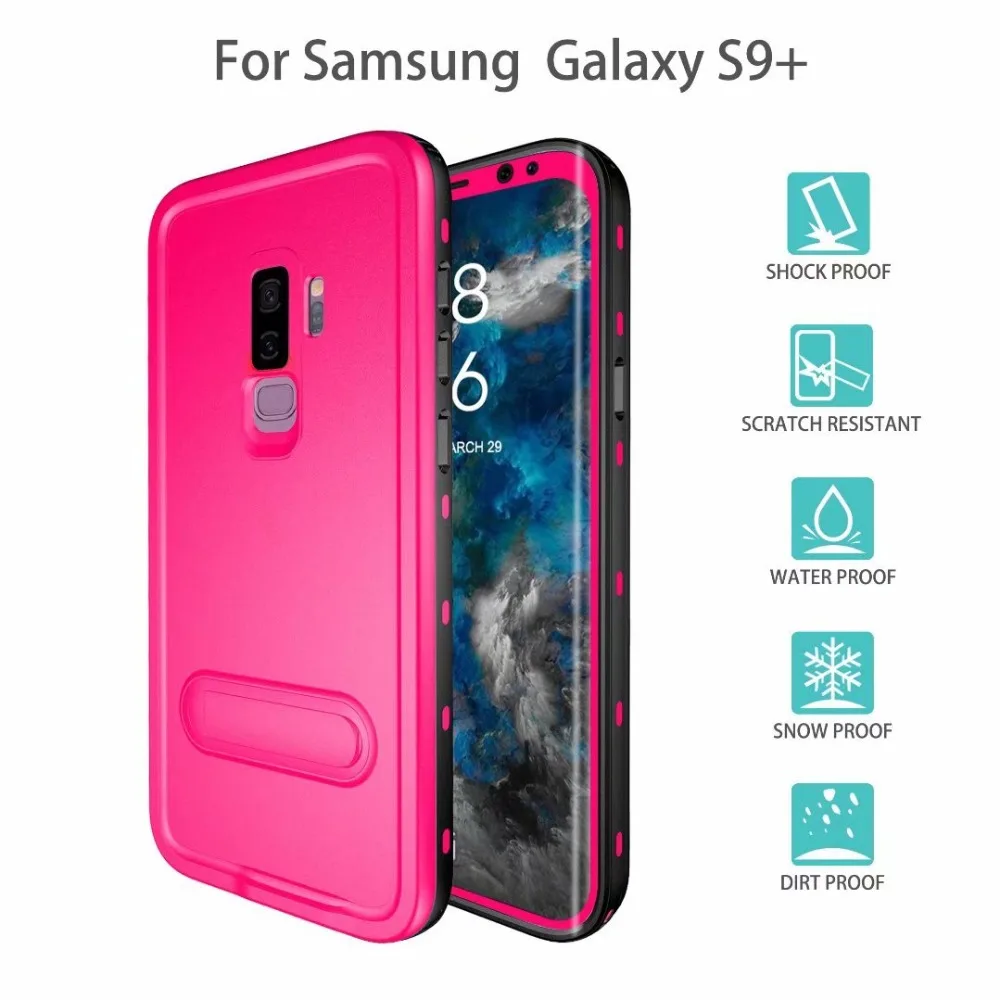 Для samsung S9 плюс Чехол Red Pepper точка Стиль IP68 Водонепроницаемый для подводного плавания Чехол-Броня из ПК+ ТПУ Обложка для Galaxy S8 Plus