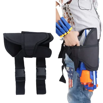 

Kids Black Tactical Leg Waist Bag Waistcoat Ammo Holder for Nerf Guns Elite Series Blaster
