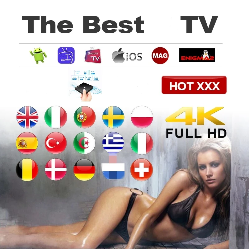 

Spain world TV XXX M3U 14 month warranty Android tv box Europe German Arabic Dutch Poland Portugal Smart TV M3U no app include